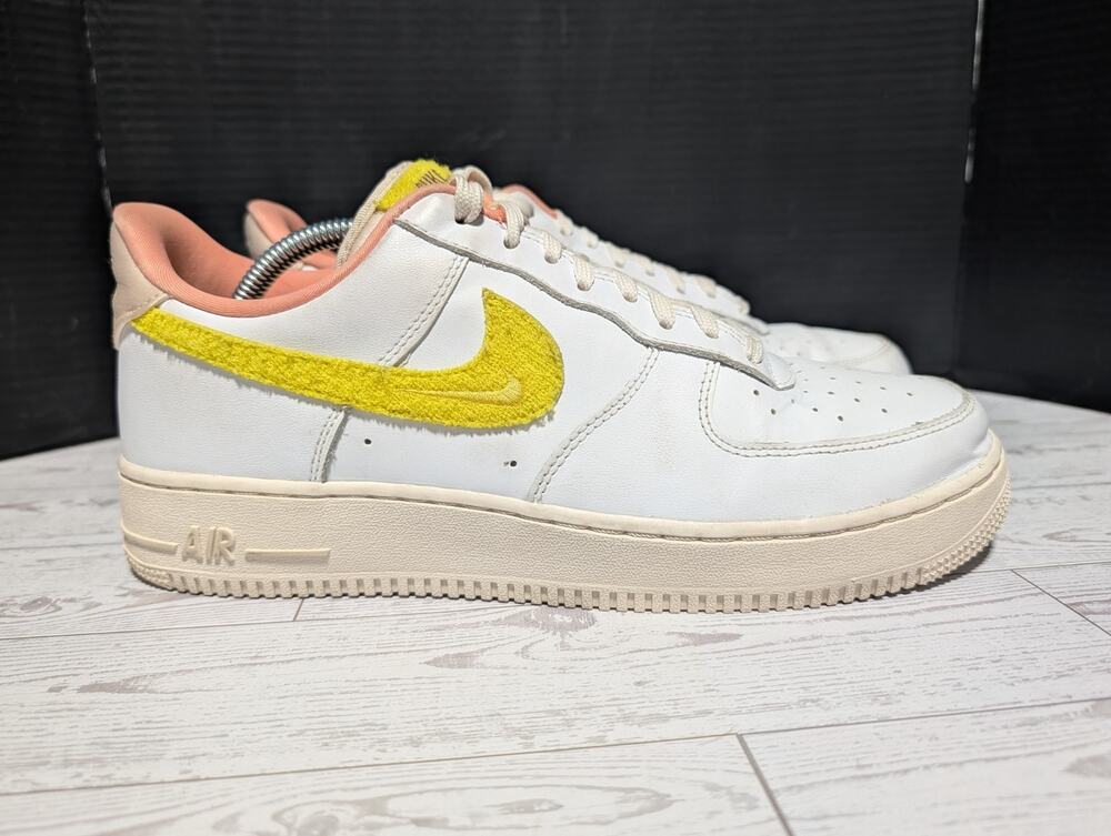 Nike Air Force 1 '07 LX Mini Mama Yellow Sneakers DV2183-100 Womens Size 12